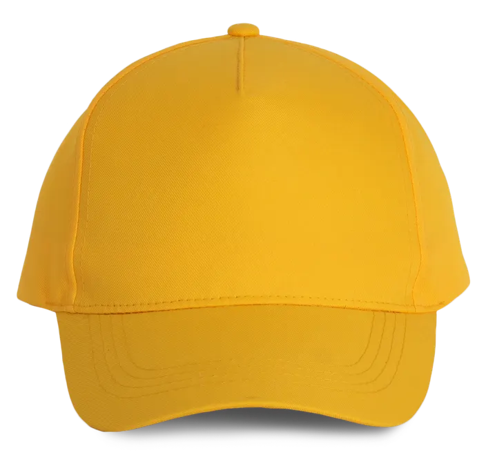 Polyester-Sportkappe mit 5 Panels Yellow