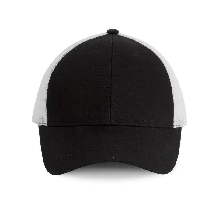 Casquette Trucker - 6 panneaux Black / White