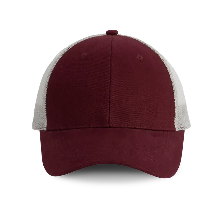 Casquette Trucker - 6 panneaux Burgundy / Light Grey