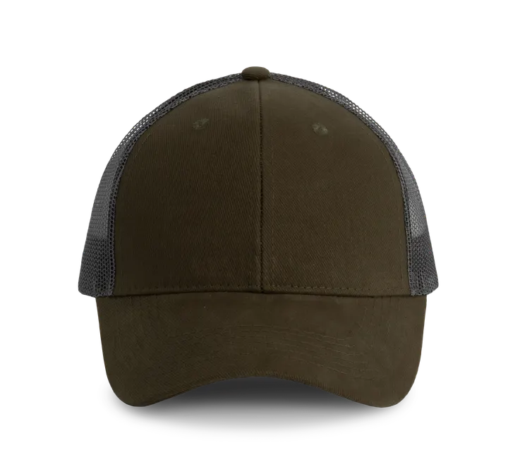 Casquette Trucker - 6 panneaux Dark Khaki / Dark Grey