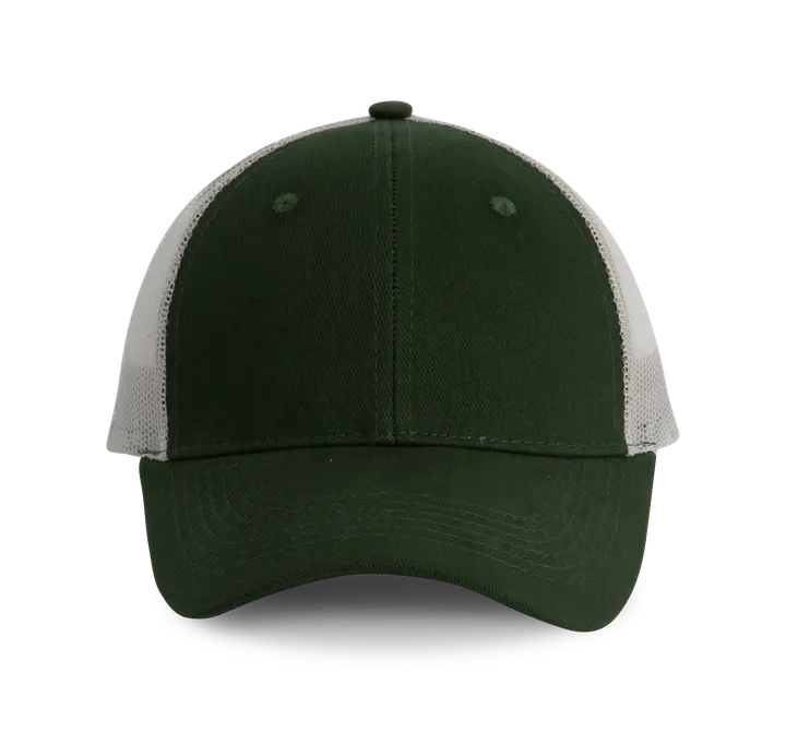 Casquette Trucker - 6 panneaux Forest Green / Light Grey