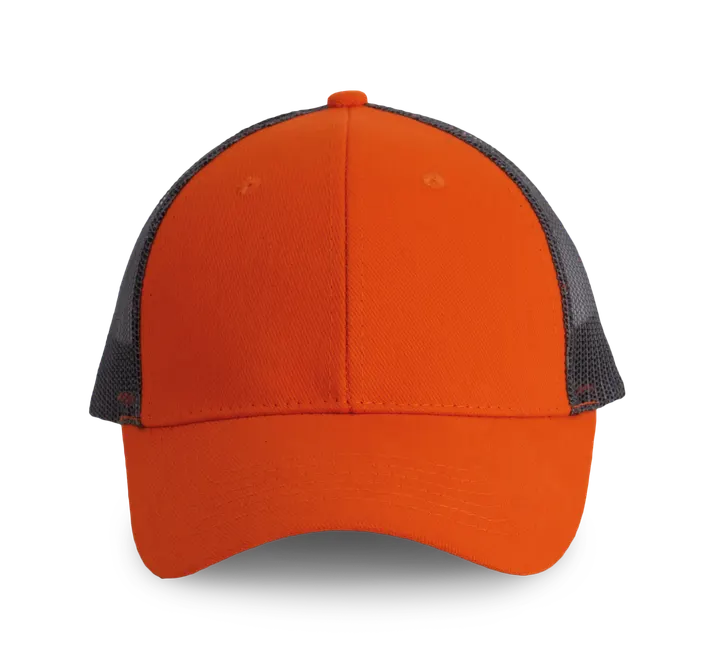 Casquette Trucker - 6 panneaux Spicy Orange / Dark Grey