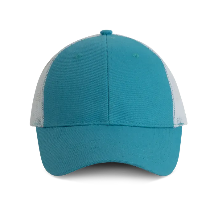 Casquette Trucker - 6 panneaux Surf Blue / White