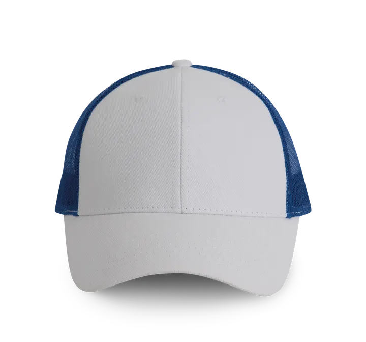 Casquette Trucker - 6 panneaux White / Royal Blue