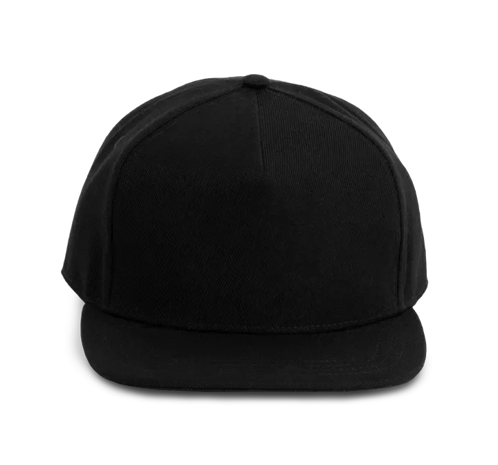 Casquette Snapback - 5 panneaux Black