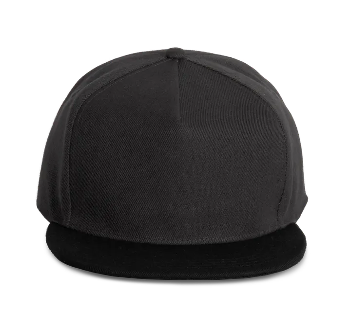 Casquette Snapback - 5 panneaux Dark Grey / Black