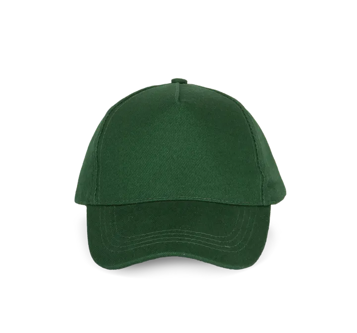 Sportkappe mit 5 Panels aus dicker Baumwolle Forest Green