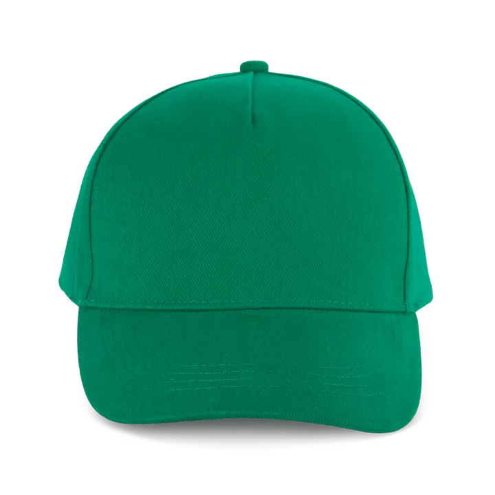 Sportkappe mit 5 Panels aus dicker Baumwolle Kelly Green