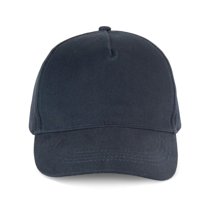 Sportkappe mit 5 Panels aus dicker Baumwolle Navy