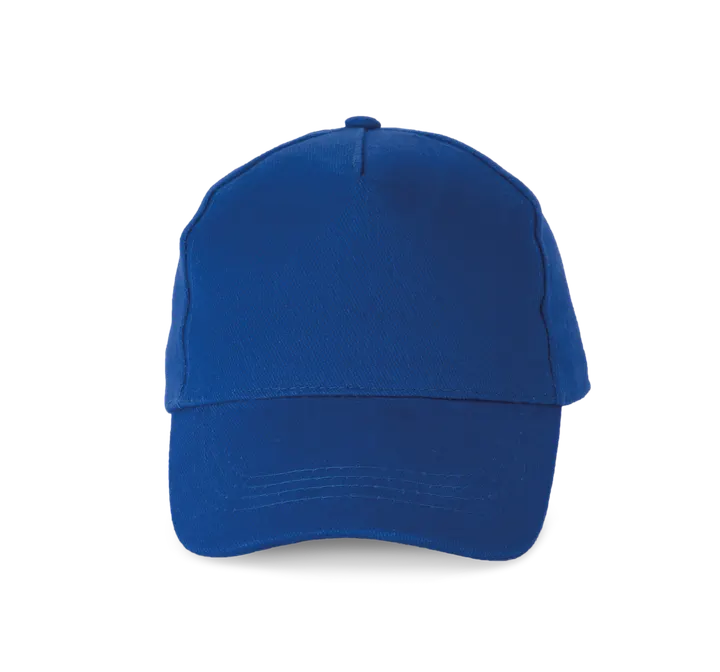 Sportkappe mit 5 Panels aus dicker Baumwolle Royal Blue