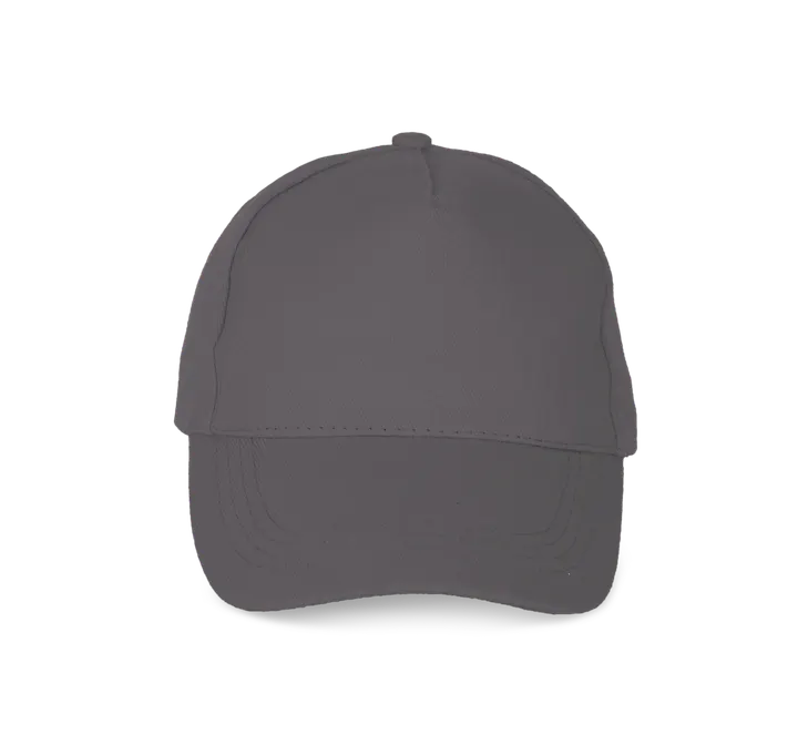 Sportkappe mit 5 Panels aus dicker Baumwolle Slate Grey