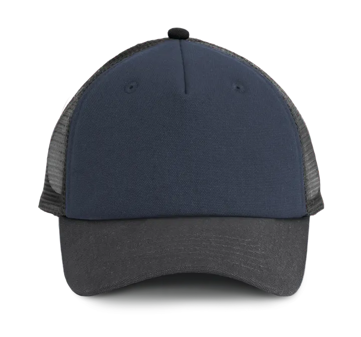 Casquette Trucker - 5 panneaux River blue / Obscure grey / Dark Grey