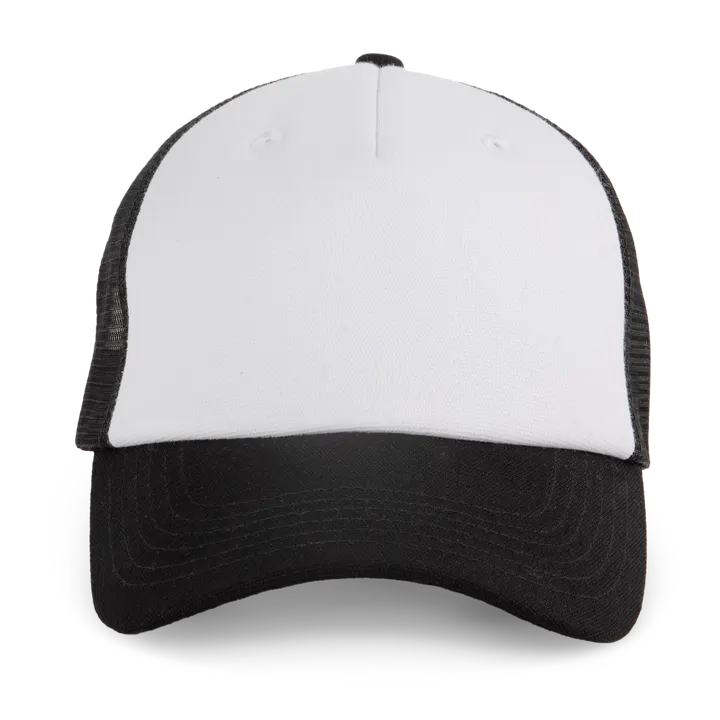 Casquette Trucker - 5 panneaux White / Black