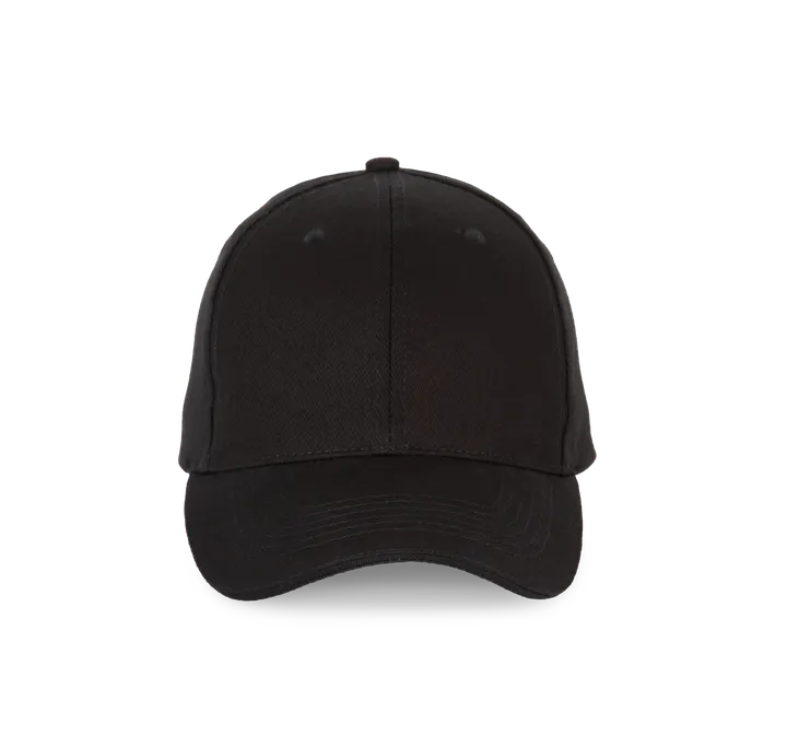 6-Panel-Kappe mit Kontrast-Sandwichschirm Black