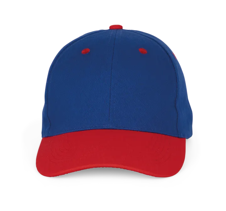 6-Panel-Kappe Royal Blue / Red