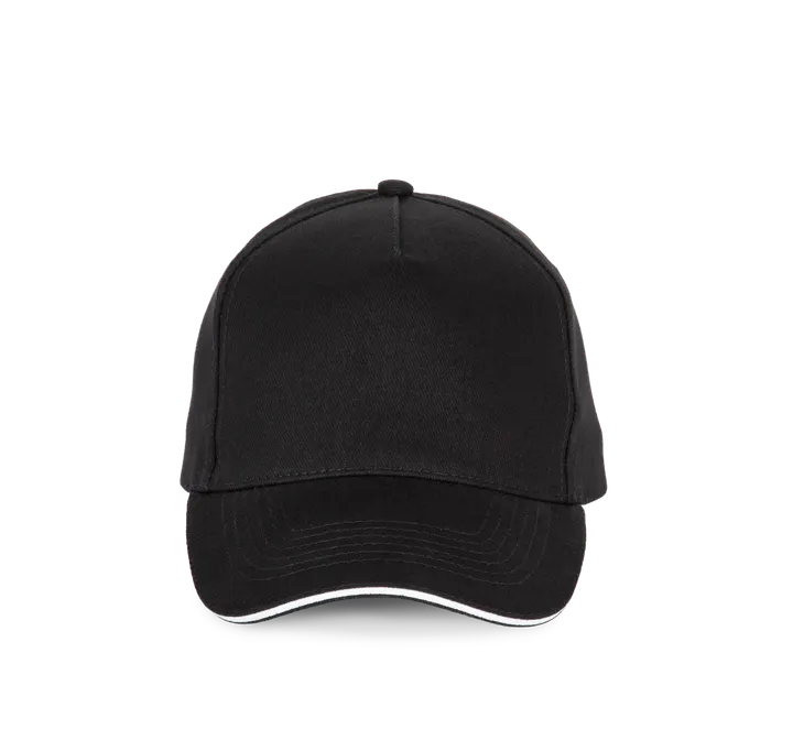 Kappe - 5-Panels Black / White