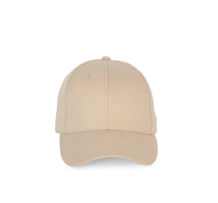 6-Panel-Kappe Beige