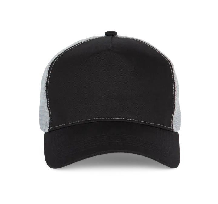 Trucker Cap – 5 Panels Black / Light Grey