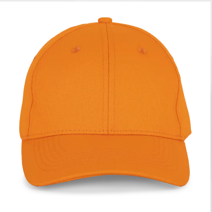 K-loop-Tracking Kappe aus recycelter Baumwolle und Polyester - 6 Panels Orange