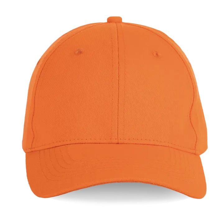 K-loop-Tracking Kappe aus recycelter Baumwolle und Polyester - 6 Panels Orange
