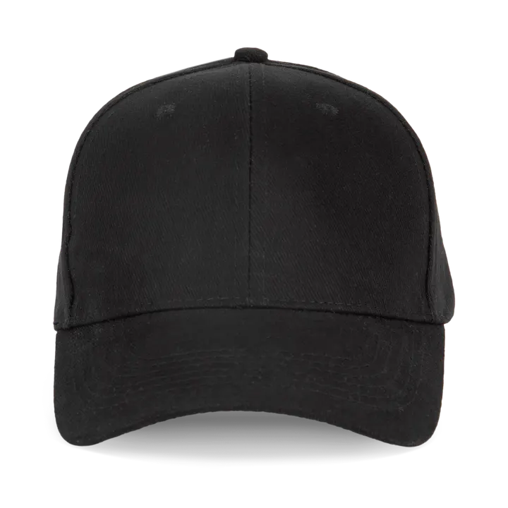 Casquette en coton bio - 6 panneaux Black