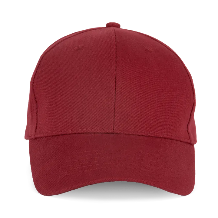 Casquette en coton bio - 6 panneaux Hibiscus Red