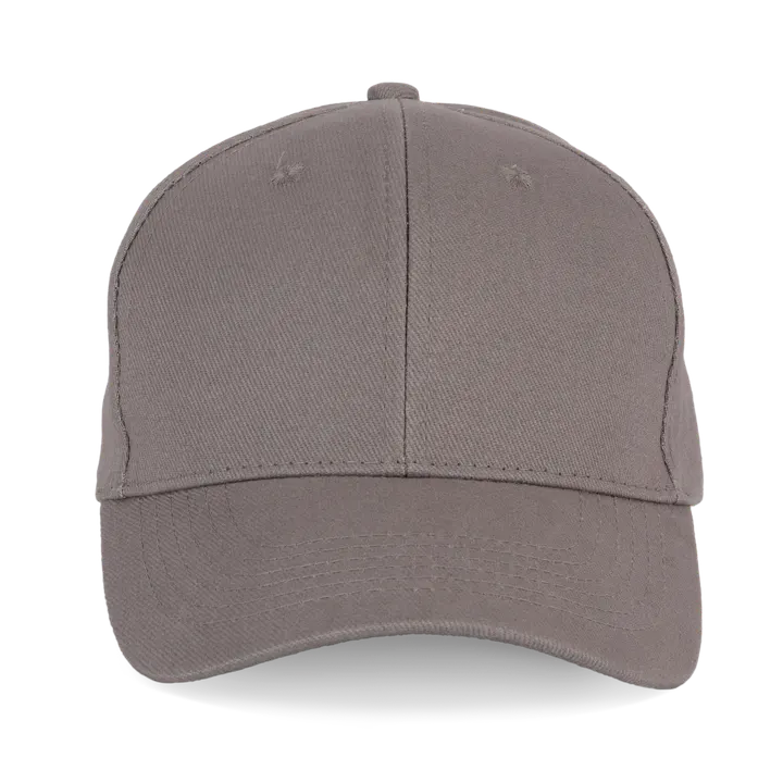 Casquette en coton bio - 6 panneaux Metal Grey