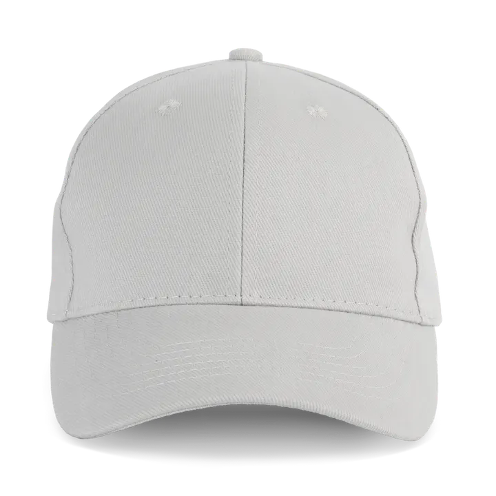 Casquette en coton bio - 6 panneaux Snow Grey