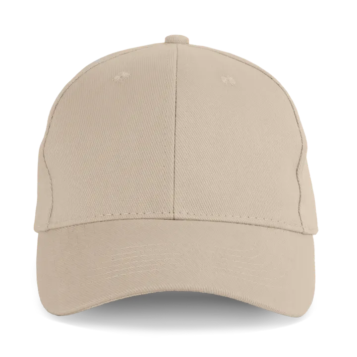 Casquette en coton bio - 6 panneaux Wet Sand