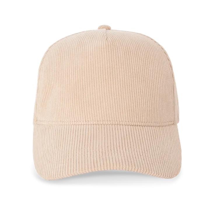 5-Panel-Cordkappe Sand