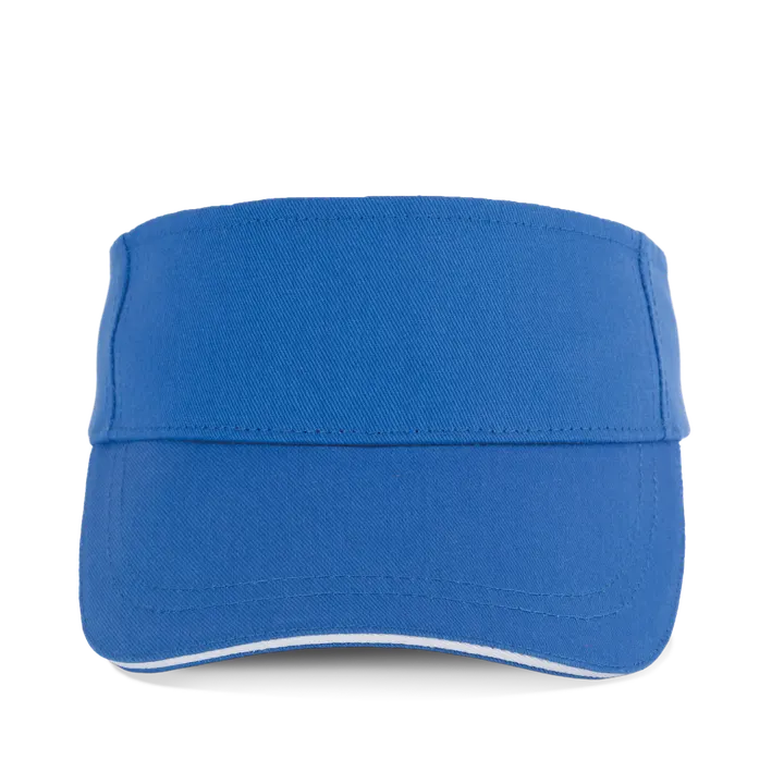 Visière sport en coton Nebulas Blue / White