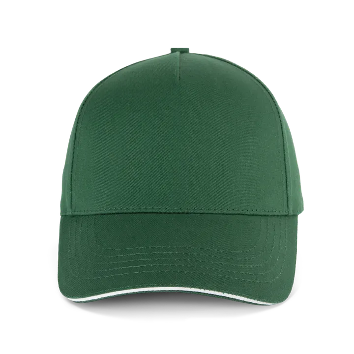 Casquette 5 panneaux avec sandwich - K-up Gold Label Cedar Green / White