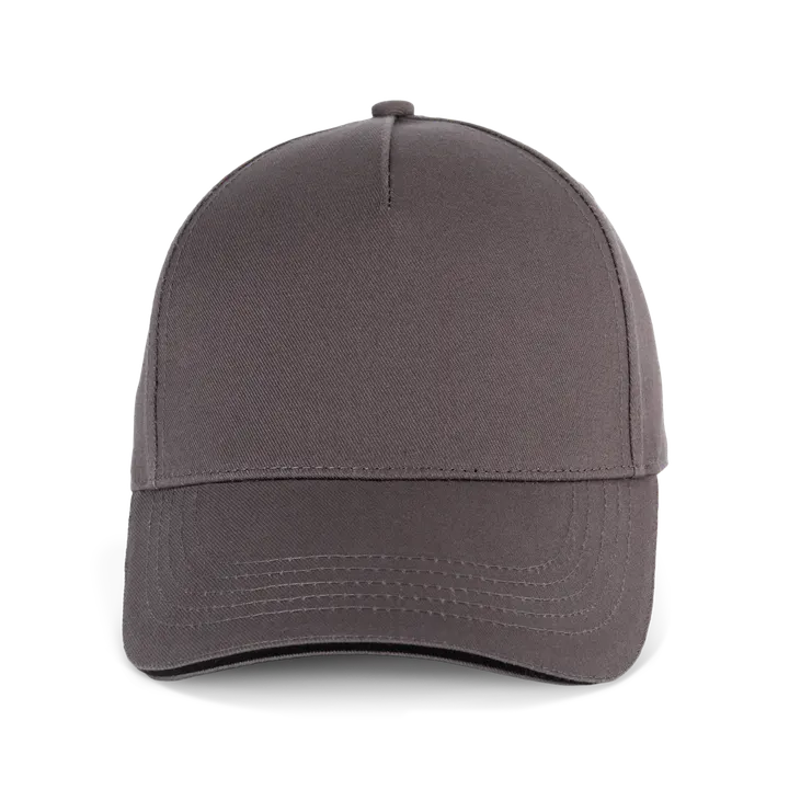 Casquette 5 panneaux avec sandwich - K-up Gold Label Magnet Grey / Black