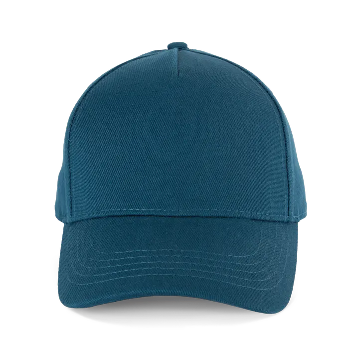 Casquette en coton bio 5 panneaux - K-up Gold Label Ink Blue