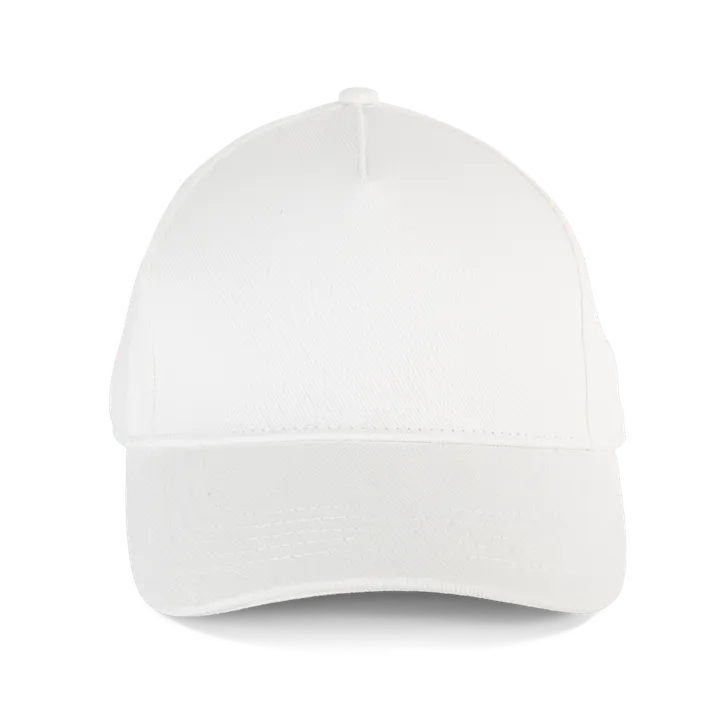Casquette en coton bio 5 panneaux - K-up Gold Label Off White