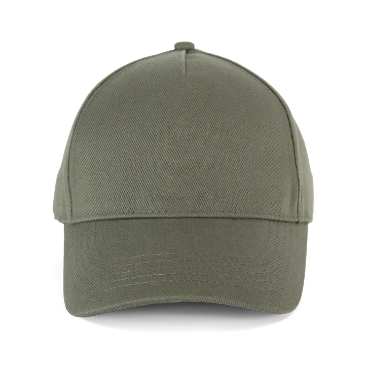 Casquette en coton bio 5 panneaux - K-up Gold Label Pale Khaki