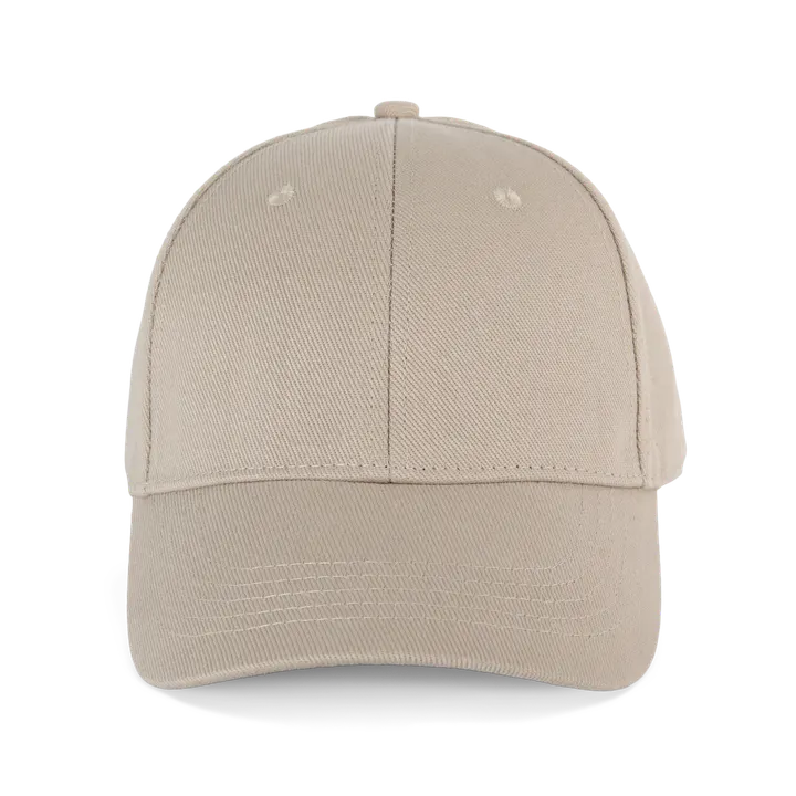Casquette en coton bio 6 panneaux - K-up Gold Label Beige