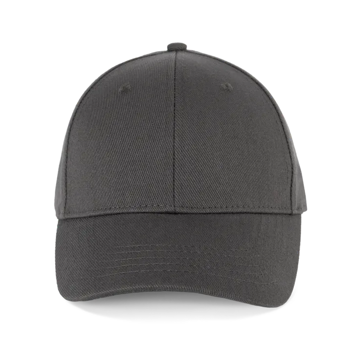 Casquette en coton bio 6 panneaux - K-up Gold Label Dark Grey