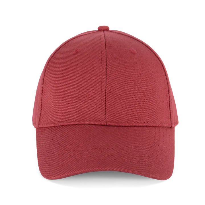 Casquette en coton bio 6 panneaux - K-up Gold Label Terracotta Red
