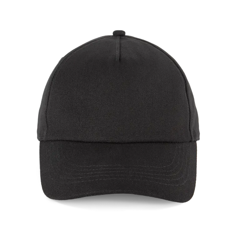 5-Panel-Kappe aus Canvas – K-up Gold Label Black
