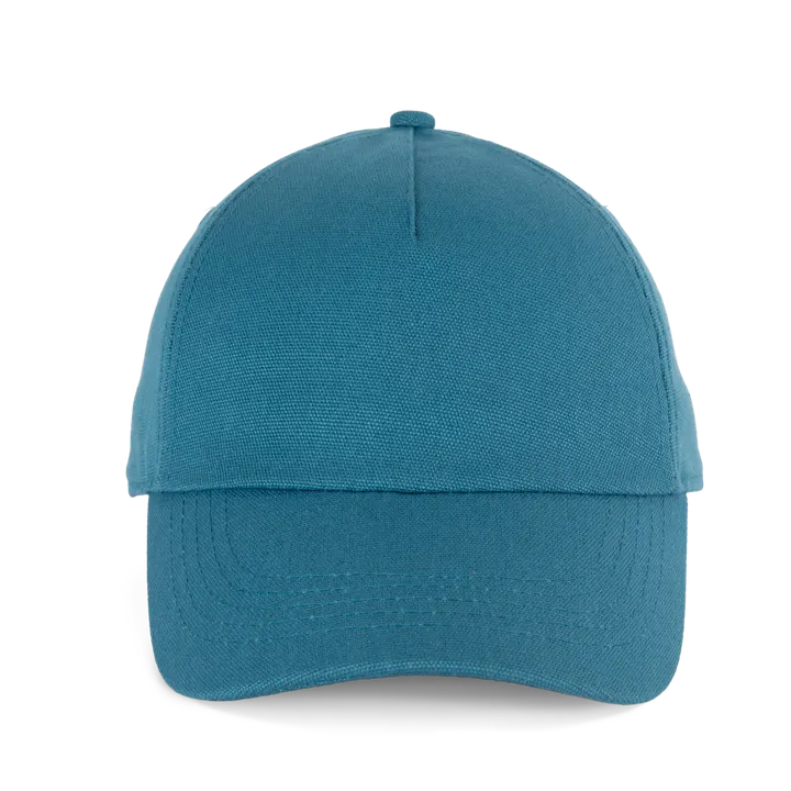 5-Panel-Kappe aus Canvas – K-up Gold Label Cadet Blue