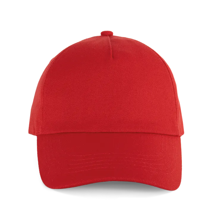 5-Panel-Kappe aus Canvas – K-up Gold Label Crimson Red