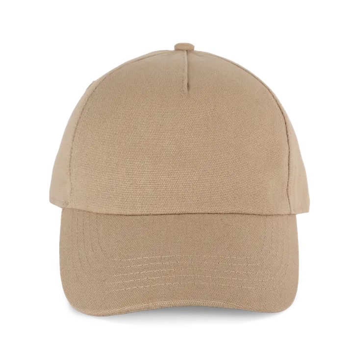 5-Panel-Kappe aus Canvas – K-up Gold Label Oak Brown