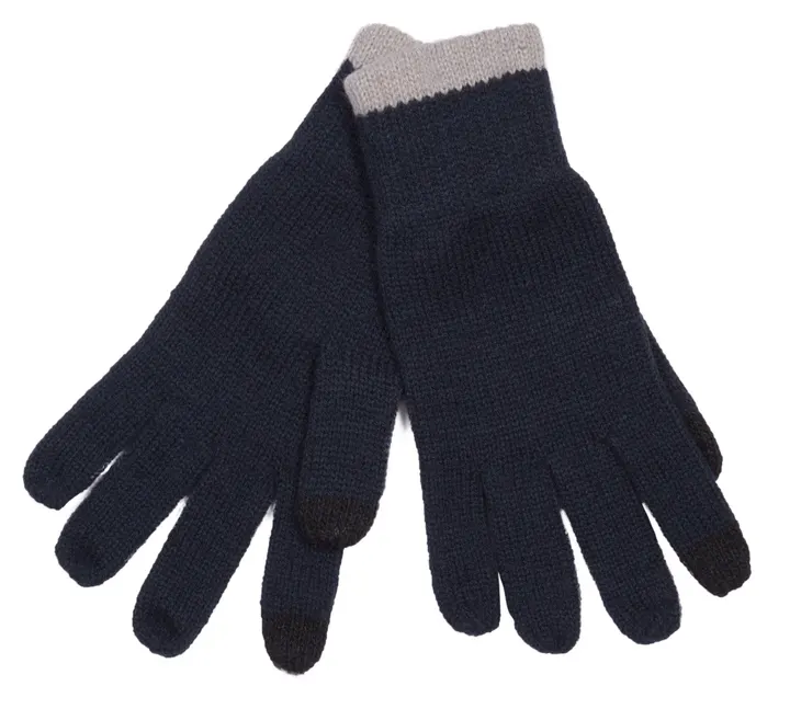 Gants compatibles écran tactile Navy / Light Grey