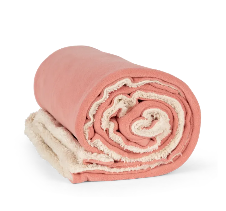 Plaid sherpa Praline Rose