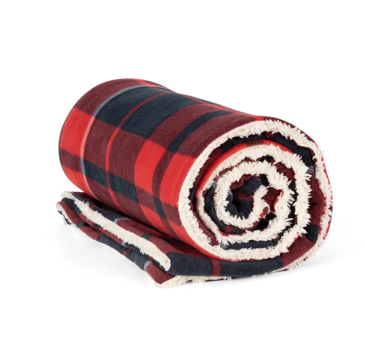 Plaid sherpa Red / Navy checked