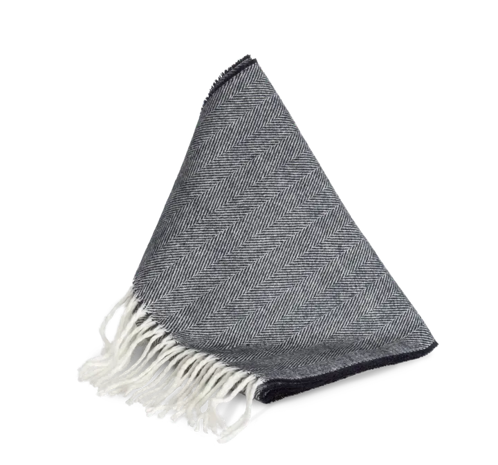 Écharpe à franges Navy / Natural