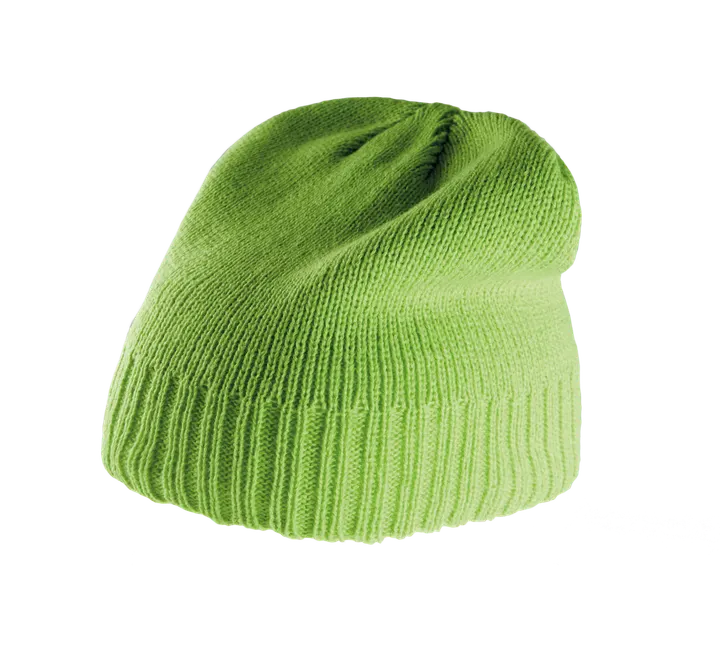 Rippstrick-Mütze Lime