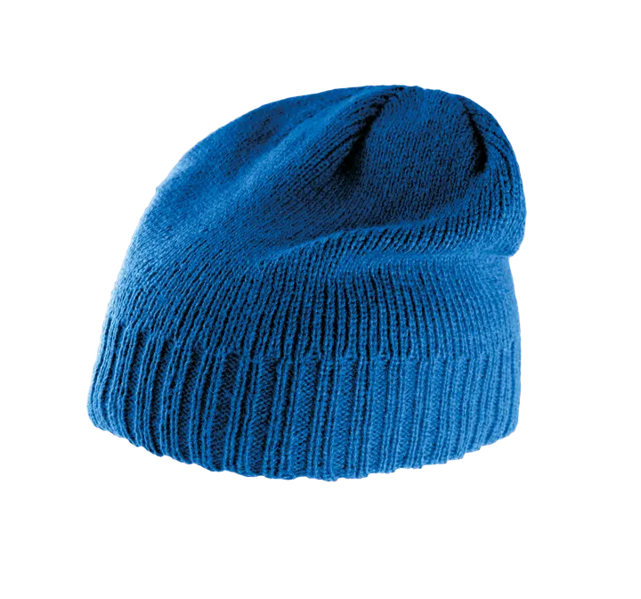 Rippstrick-Mütze Royal Blue