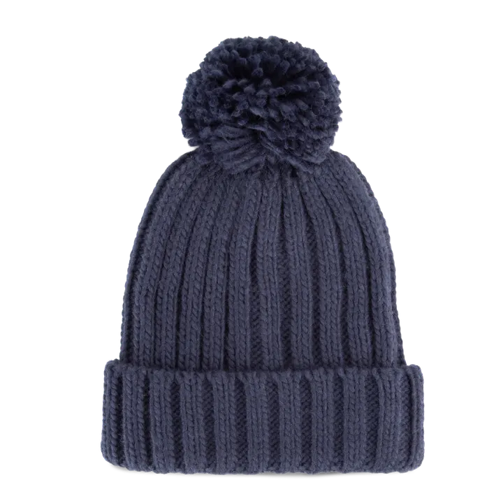 Bonnet à pompon Fly Blue